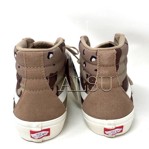 VANS SK8-HI Pro Desert Camo Suede Men’s Sneakers - Picture 6 of 8